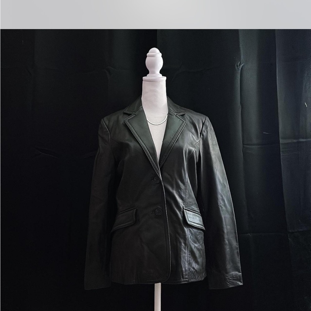 Black Leather Blazer